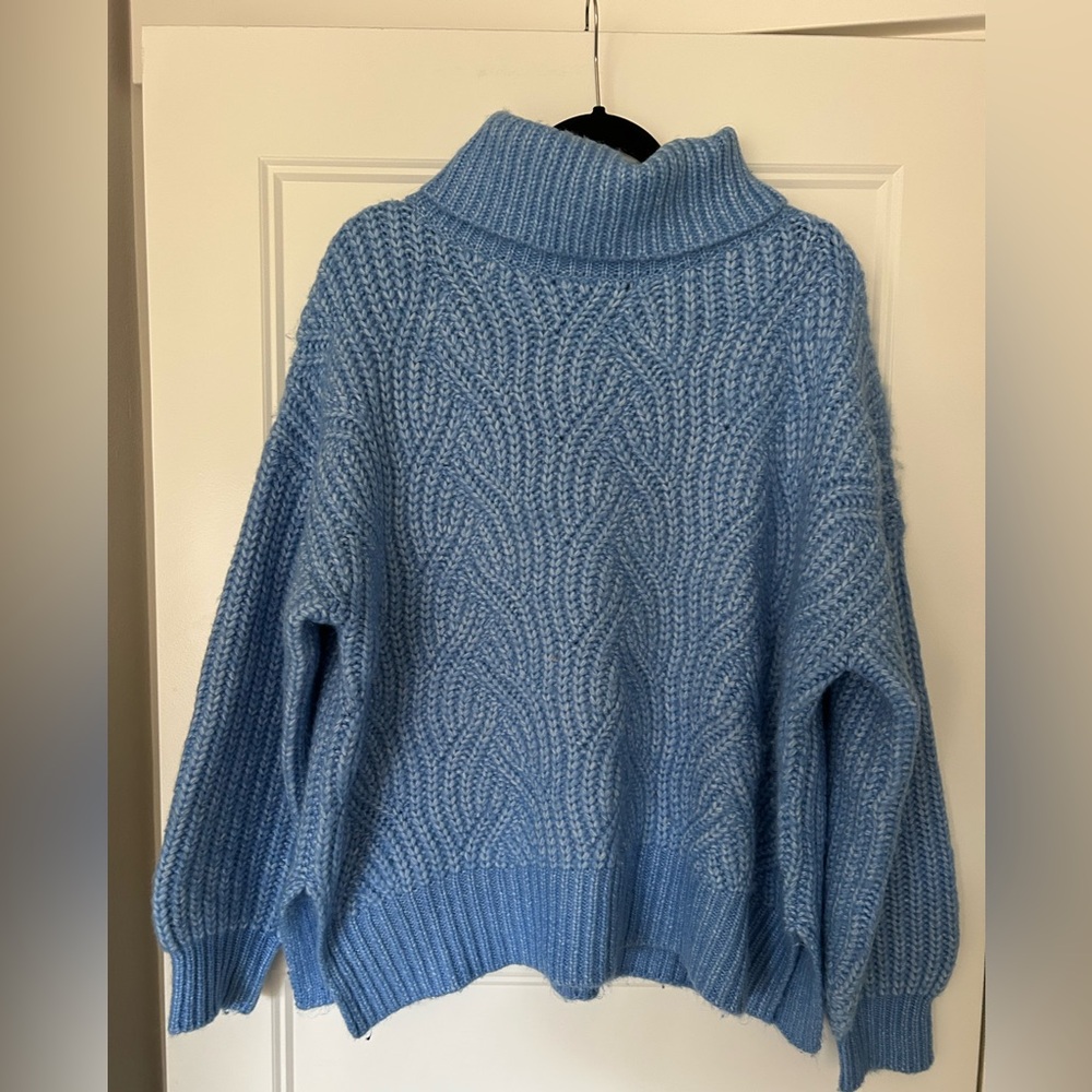 A NEW DAY Women's Blue Cable Knit Sweater XL